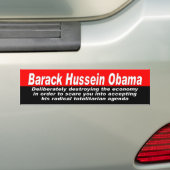 Nobama_025 バンパーステッカー (車上)