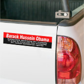Nobama_025 バンパーステッカー (トラック上)