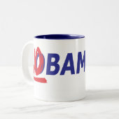 NObama 「08のマグ ツートーンマグカップ (正面左)