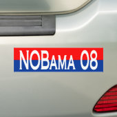 NoBama 08 バンパーステッカー (車上)