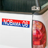 NoBama 08 バンパーステッカー (トラック上)