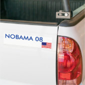 NOBAMA 08 バンパーステッカー (トラック上)