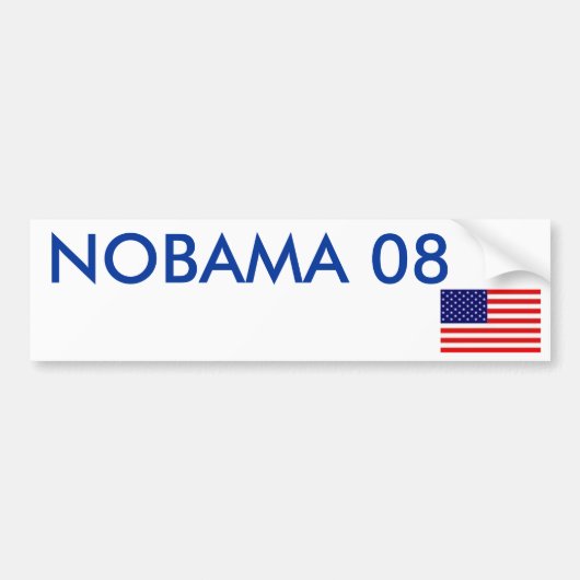 NOBAMA 08 バンパーステッカー (正面)
