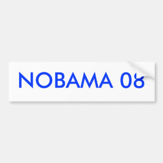 NOBAMA 08 バンパーステッカー