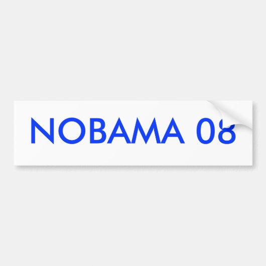 NOBAMA 08 バンパーステッカー (正面)