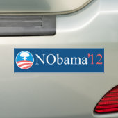 NObama 12 バンパーステッカー (車上)