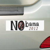 Nobama 2012のバンパーステッカー バンパーステッカー (車上)