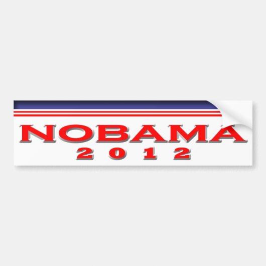 Nobama 2012年 バンパーステッカー (正面)
