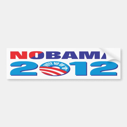 NOBAMA 2012年 バンパーステッカー (正面)