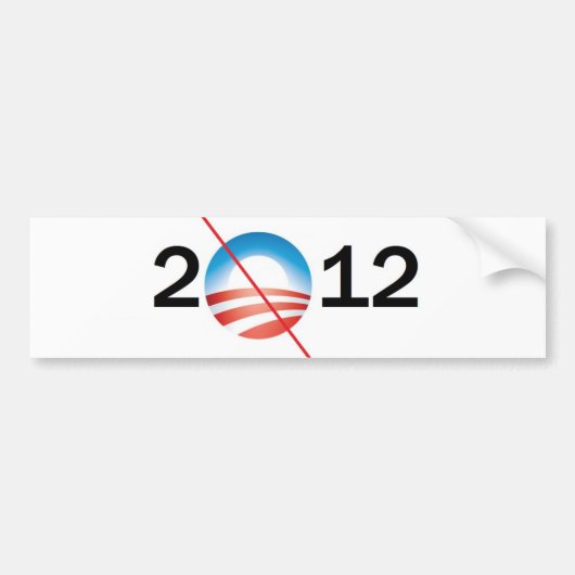 NoBama 2012年 バンパーステッカー (正面)