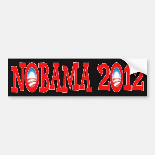 NOBAMA 2012年-反オバマ バンパーステッカー (正面)