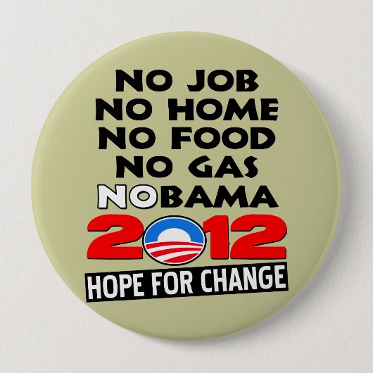 NoBAMA 2012年 缶バッジ (正面)