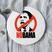 NOBAMA/ANTI-OBAMAのTシャツ 缶バッジ (インサイチュ)