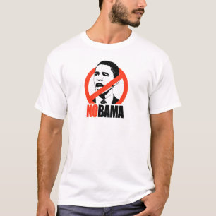 NOBAMA/ANTI-OBAMAのTシャツ Tシャツ