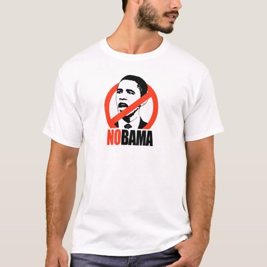 NOBAMA/ANTI-OBAMAのTシャツ Tシャツ (正面)