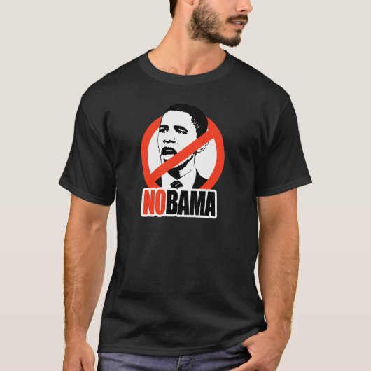 NOBAMA/ANTI-OBAMAのTシャツ Tシャツ (正面)