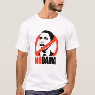 NOBAMA/ANTI-OBAMAのTシャツ Tシャツ