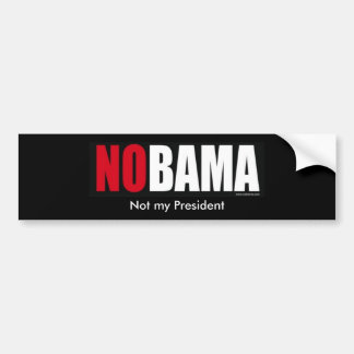 nobamabumper私の大統領ではなく私の大統領ではなく バンパーステッカー