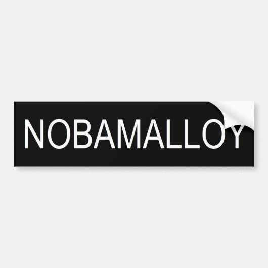 NOBAMALLOY バンパーステッカー (正面)