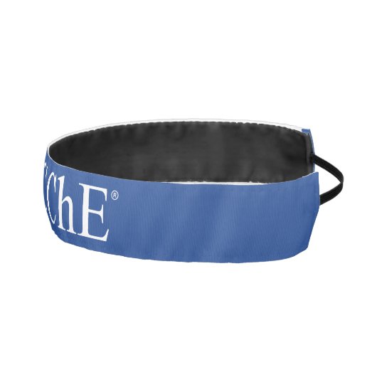 NOBCChE非ヘッドバスリップまたは滑ることン – 白いロゴ アスレチックヘッドバンド (右)