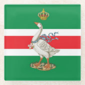 Nobile Contrada dell' Oca (Goose) Palio ガラスコースター (正面)