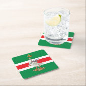 Nobile Contrada dell' Oca (Goose) Palio スクエアペーパーコースター (インサイチュ)