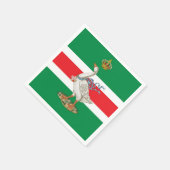 Nobile Contrada dell' Oca (Goose) Palio スタンダードカクテルナプキン (角)