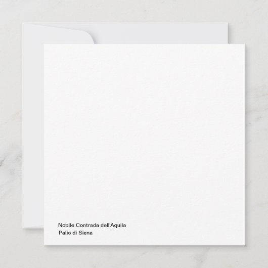 Nobile Contrada dell'Aquila Palio di Siena （イーグル） (裏面)