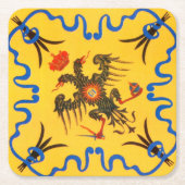 Nobile Contrada dell'Aquila Palio di Siena (イーグル) スクエアペーパーコースター (正面)