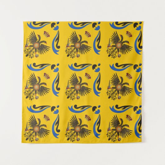 Nobile Contrada dell'Aquila Palio di Siena （イーグル） タペストリー (正面)