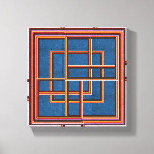 NOBIO抽象芸術グラフィックス（廊下の廊下） キャンバスプリント