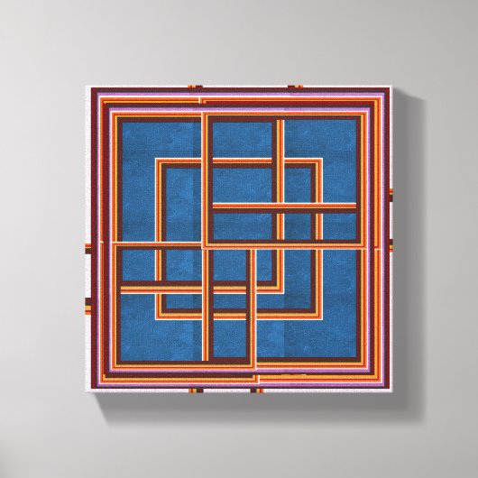 NOBIO抽象芸術グラフィックス（廊下の廊下） キャンバスプリント (正面)