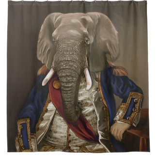 Noble Beasts - Dandy Elephant シャワーカーテン