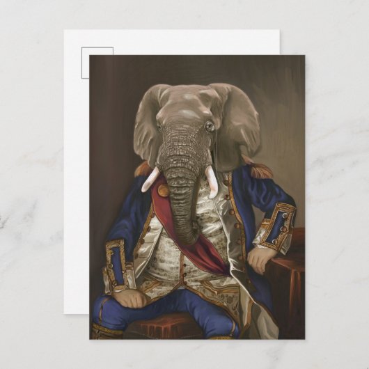 Noble Beasts - Dandy Elephant Poster ポストカード (正面/裏面)