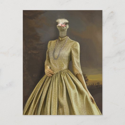 Noble Beasts - Dandy Ostrich ポストカード (正面)