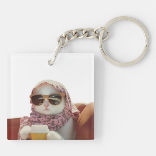 Noble Cat keychain キーホルダー (裏面)