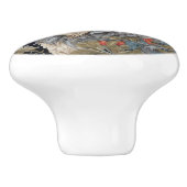 Noble Grey Wolf William Morris Inspired セラミックノブ (側面)