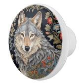 Noble Grey Wolf William Morris Inspired セラミックノブ (右)