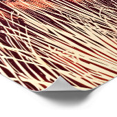 Noble Horse Line Art, Side Profile Steed ポスター (角)