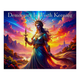 Noble Lady Liberty Democracy Is Worth Keeping ポスター