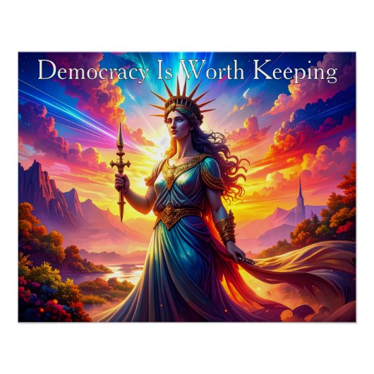 Noble Lady Liberty Democracy Is Worth Keeping ポスター (正面)