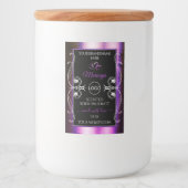 Noble Purple Black Product Label Diamondsロゴの追加 フードラベル (正面)