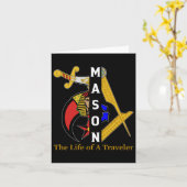 Noble Shriner Mason The Life Of Traveler Freemason カード (黄色い花)