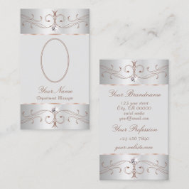 Noble Silverバラ金ゴールド華美オーナメント（写真あり） 名刺