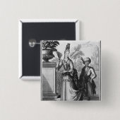 Noblewomanの服、17世紀後半 缶バッジ (正面&裏面)