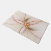 Nobly Copper And Gold Abstract Modern Fractal Art ドアマット (アングル)
