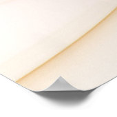 Nobly Copper And Gold Abstract Modern Fractal Art ポスター (角)