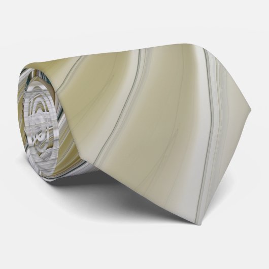 Nobly Golden Teal Abstract Fantasy Fractal Art ネクタイ (ロール)