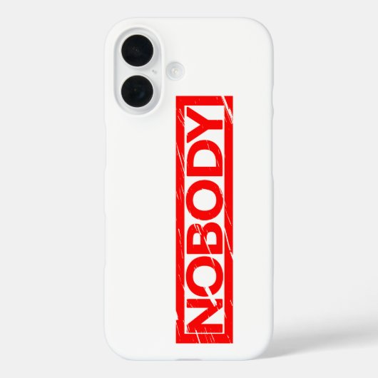 Nobodyスタンプ Case-Mate iPhoneケース (裏面)