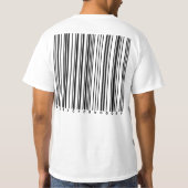 Nobodyバーコード用の音楽の人口減少 Tシャツ (裏面)